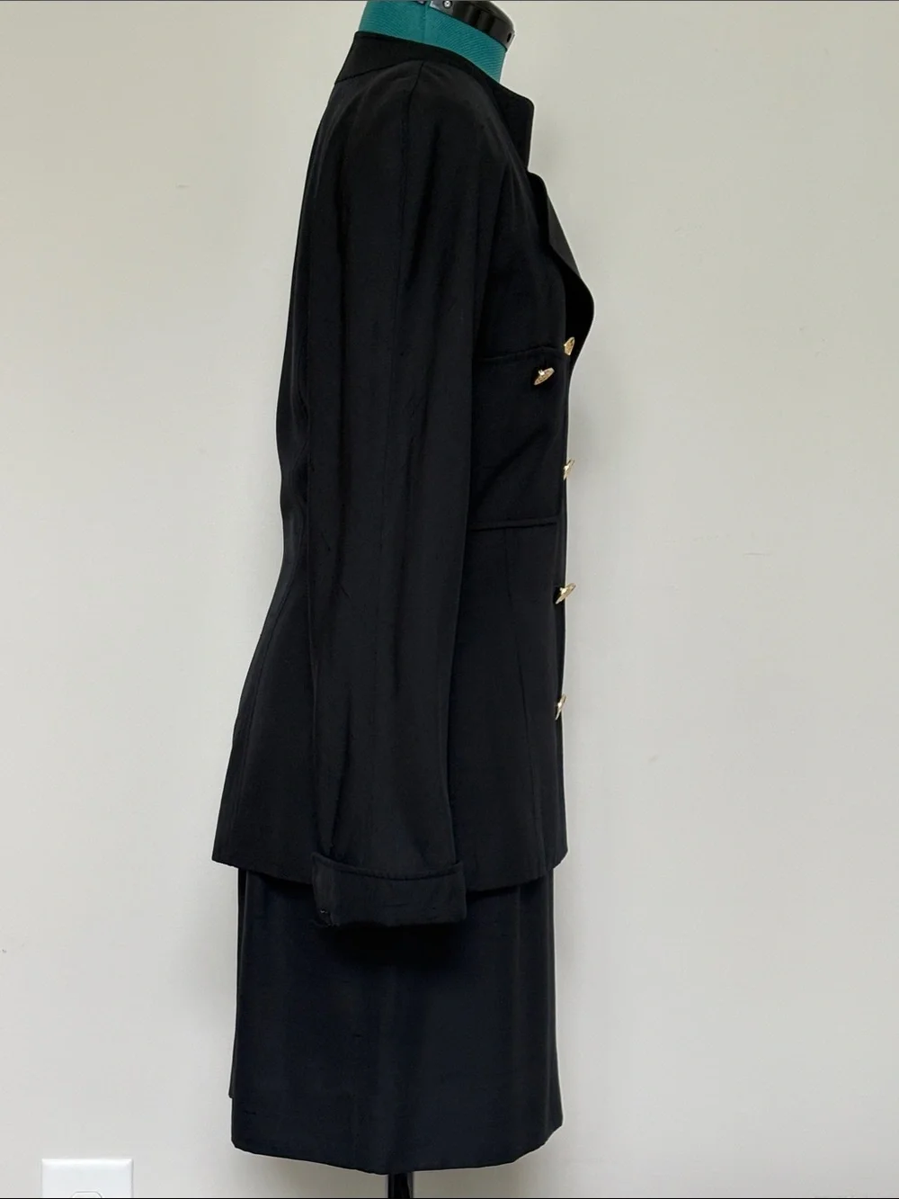 CHANEL Vintage Black Silk Suit - early 1990’s
